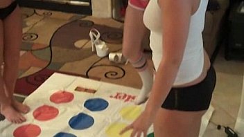 best of Twister beautiful game playing lesbian