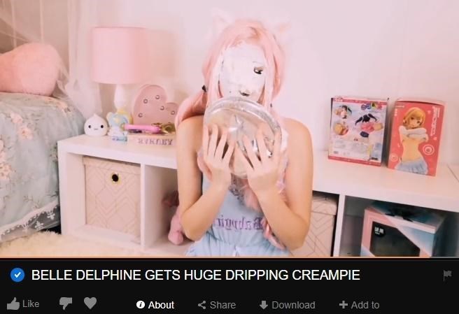 Casper reccomend belle delphine gets huge dripping creampie