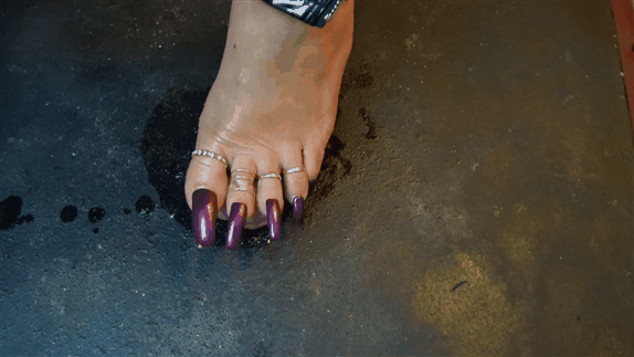 Ghost recommendet feet footjob purple nails