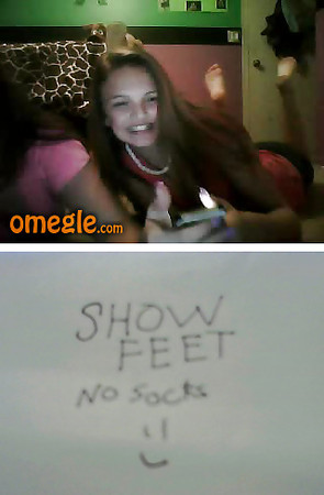 Sexy omegle teen feet