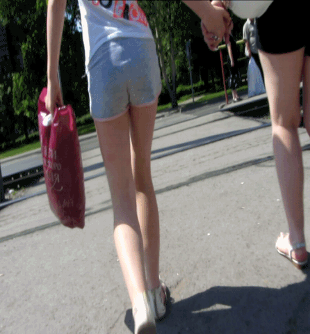 Teen Girl Pantsing Stripping