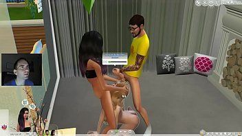 best of Porn mixed couple having sims