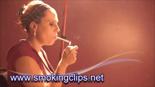 Smoking nose exhales