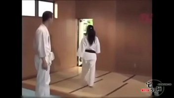 Asian karate teacher