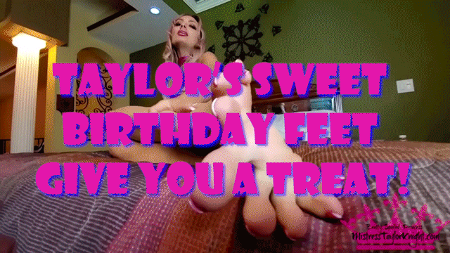 Birthday foot cake femdom