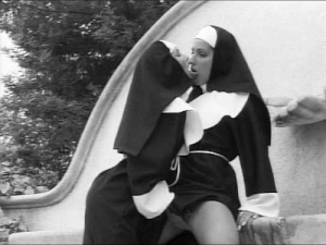 Crazy hot nun lets herself go.