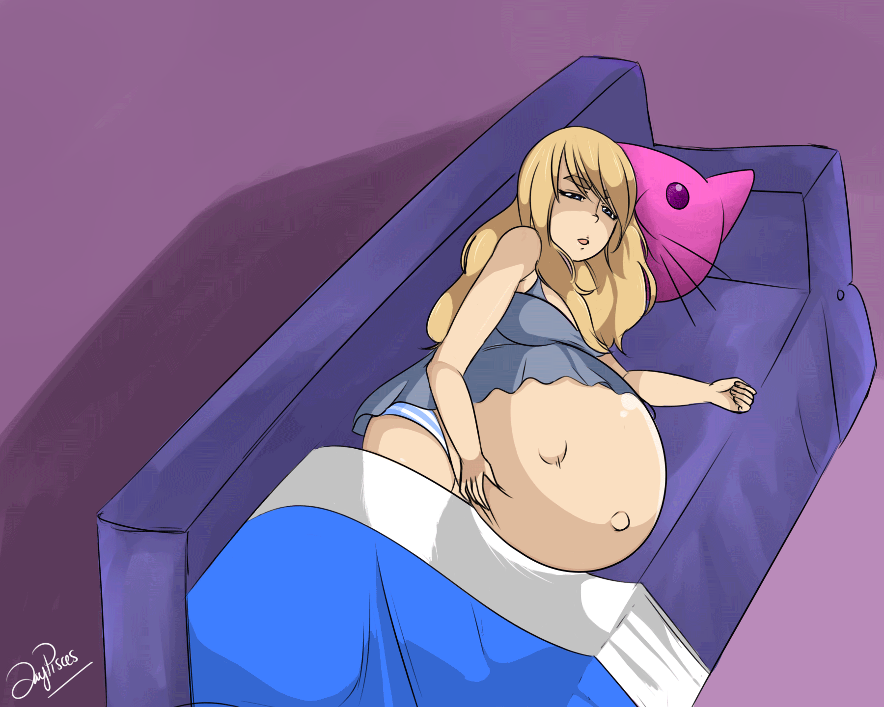 Pregnant belly stuffing