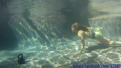 Stalking drown underwater