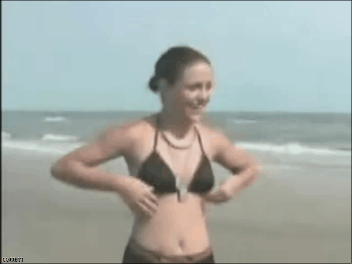 best of Beach girl stripped naked