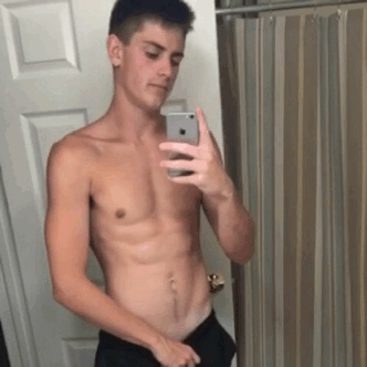 Nude boy selfies