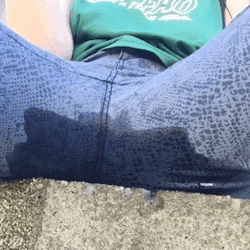 Pissing shorts playing puddle