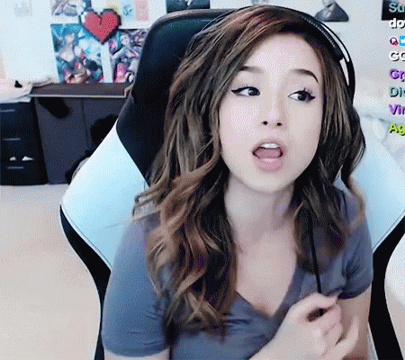 Burberry reccomend pokimane opening mouth