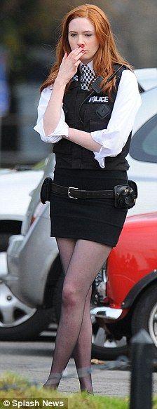 Swordtail recomended made sexy police smoking outfit